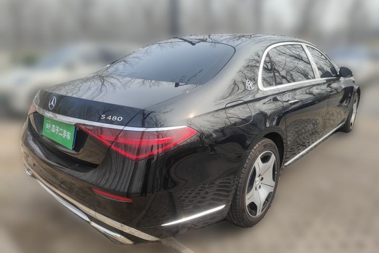 Used Mercedes-Benz Maybach S-Class 2024 Refresh S 480 4MATIC Rear Right 45 Deg