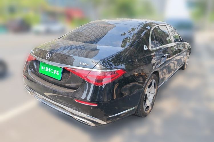 Used Mercedes-Benz Maybach S-Class 2024 Refresh S 480 4MATIC Rear Right 45 Deg