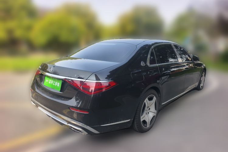 Used Mercedes-Benz Maybach S-Class 2024 Refresh S 480 4MATIC Rear Right 45 Deg