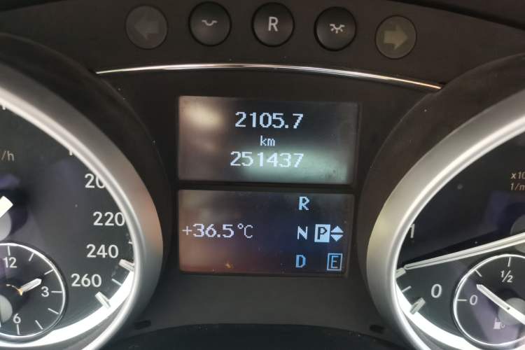 Used Mercedes-Benz R-Class 2010 R 300 L Luxury Model Odometer Close Up