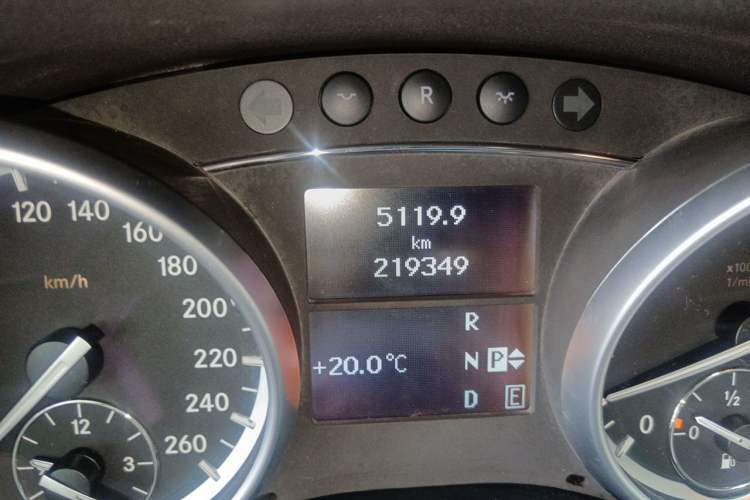 Used Mercedes-Benz R-Class 2014 R 320 4MATIC Luxury Model Odometer Close Up