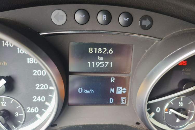 Used Mercedes-Benz R-Class 2015 R 320 4MATIC Luxury Model Odometer Close Up