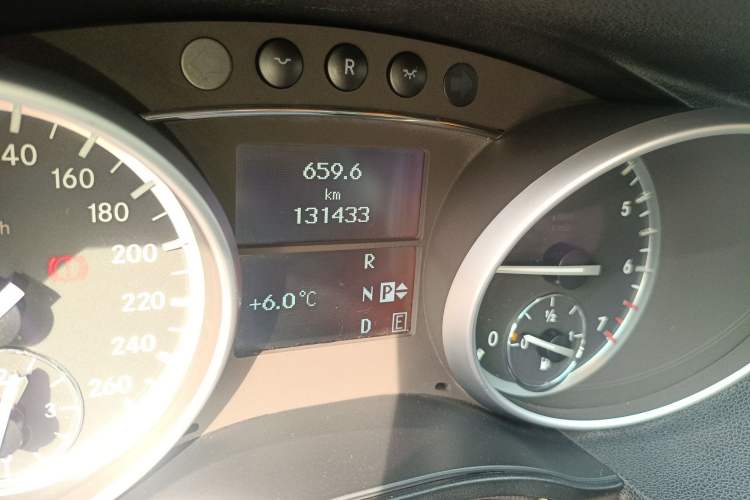 Used Mercedes-Benz R-Class 2015 R 320 4MATIC Luxury Model Odometer Close Up