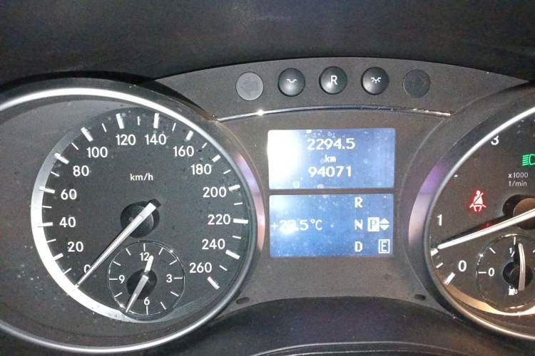 Used Mercedes-Benz R-Class 2015 R 320 4MATIC Luxury Model Odometer Close Up