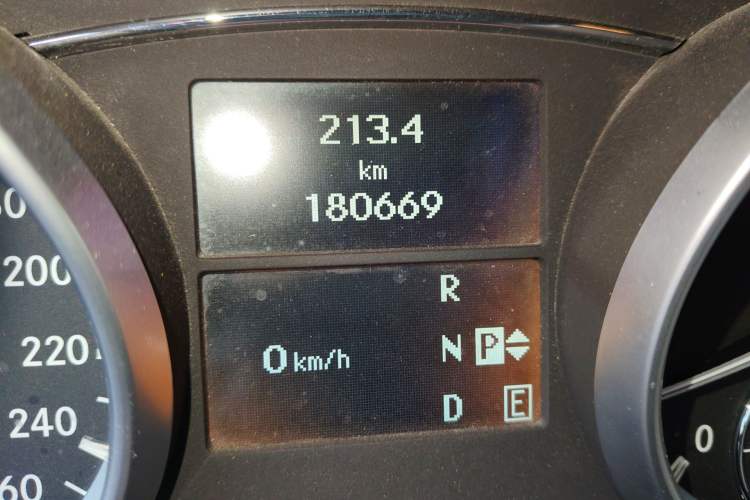 Used Mercedes-Benz R-Class 2015 R 400 4MATIC Business Model Odometer Close Up