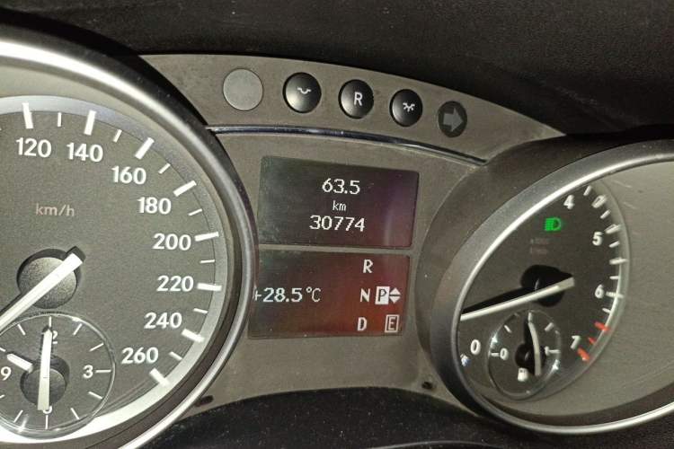 Used Mercedes-Benz R-Class 2015 R 320 4MATIC Luxury Model Odometer Close Up