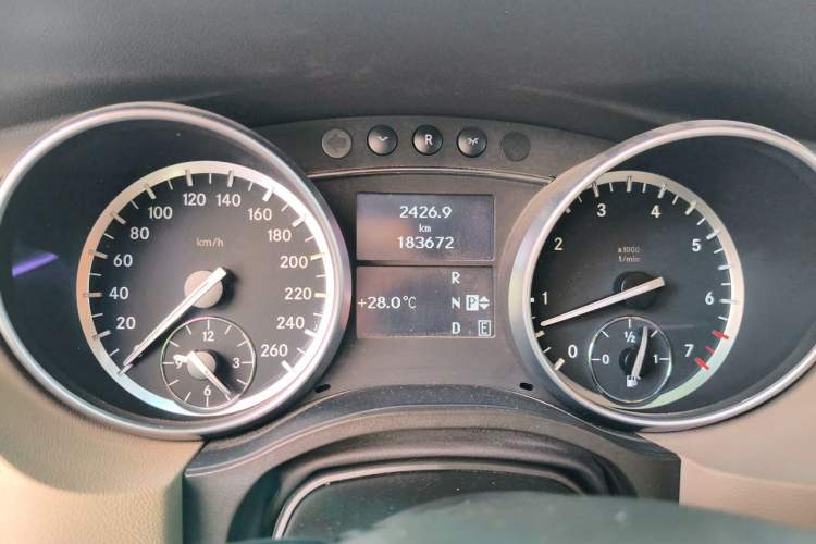 Used Mercedes-Benz R-Class 2017 R 320 4MATIC Business Edition Prestige Model Odometer Close Up