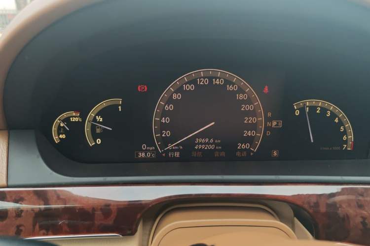 Used Mercedes-Benz S-Class 2008 S 350 L Luxury Model Instrument Cluster