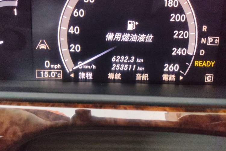 Used Mercedes-Benz S-Class 2010 S 400 L HYBRID Odometer Close Up