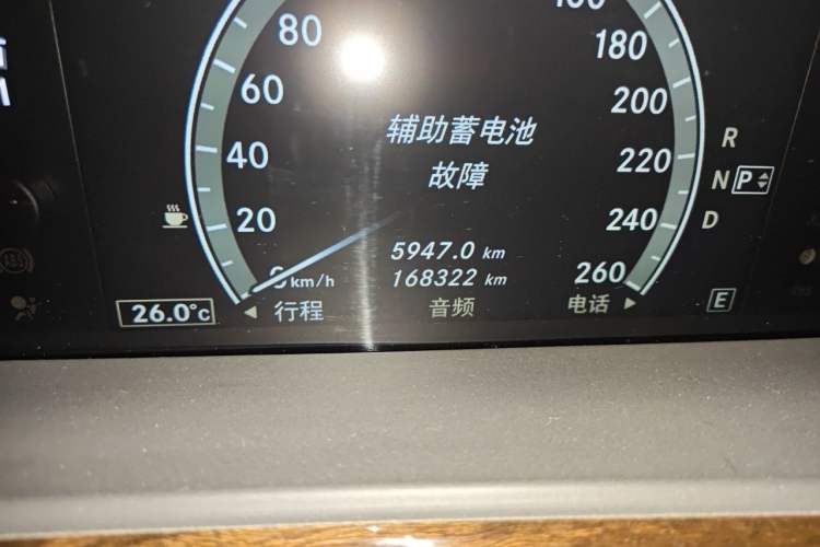 Used Mercedes-Benz S-Class 2010 S 300 L Business Model Odometer Close Up