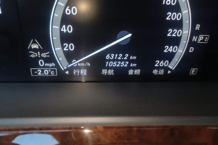 Used Mercedes-Benz S-Class 2010 S 600 L Odometer Close Up