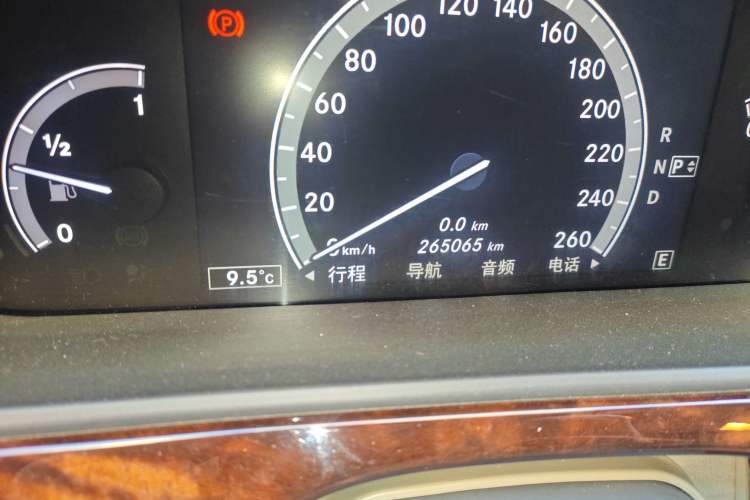 Used Mercedes-Benz S-Class 2010 S 300 L Prestige Edition Odometer Close Up