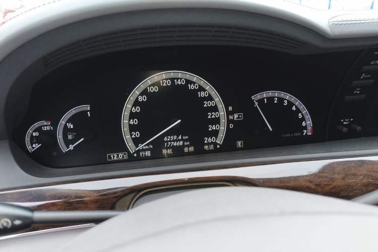 Used Mercedes-Benz S-Class 2010 S 300 L Prestige Edition Odometer Close Up