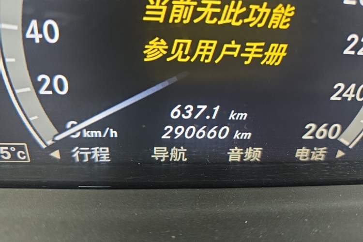 Used Mercedes-Benz S-Class 2011 S 500 L CGI 4MATIC Odometer Close Up