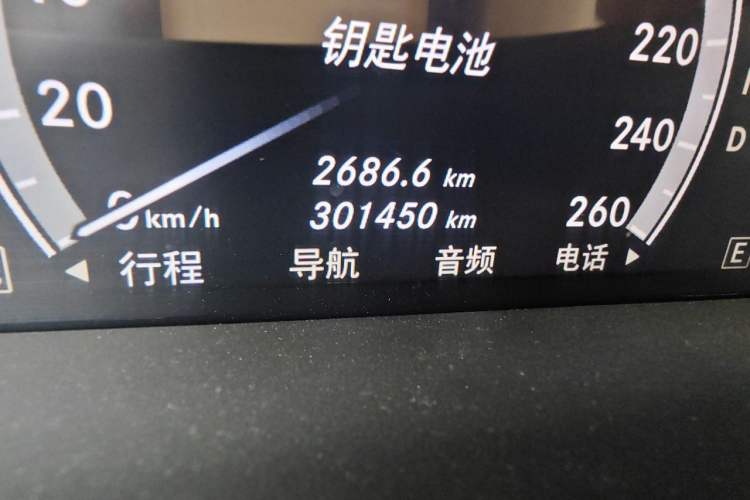Used Mercedes-Benz S-Class 2011 S 350 L CGI Odometer Close Up