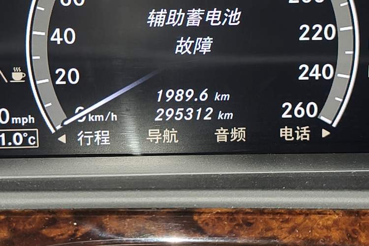Used Mercedes-Benz S-Class 2011 S 350 L CGI Odometer Close Up