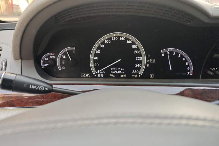 Used Mercedes-Benz S-Class 2011 S 350 L CGI Odometer Close Up
