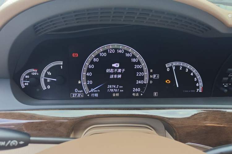 Used Mercedes-Benz S-Class 2012 S 300 L Business Standard Model Odometer Close Up
