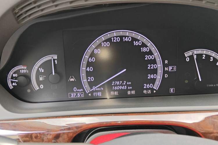 Used Mercedes-Benz S-Class 2012 S 350 L 4MATIC Grand Edition Odometer Close Up