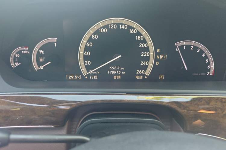 Used Mercedes-Benz S-Class 2012 S 300 L Business Standard Model Odometer Close Up