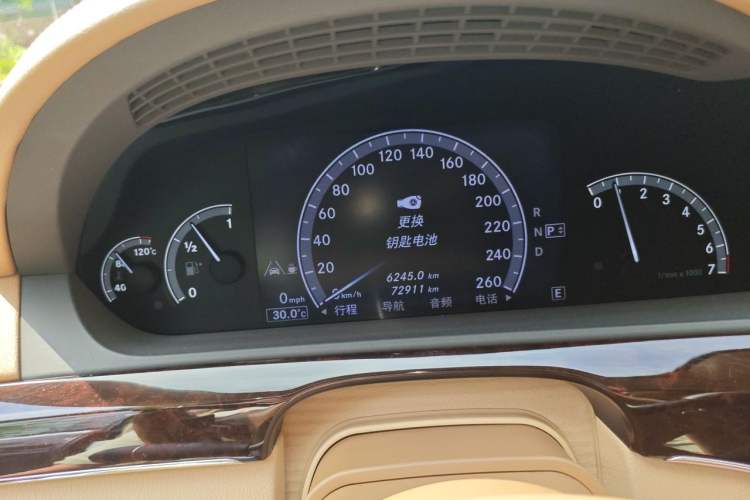 Used Mercedes-Benz S-Class 2012 S 350 L Grand Edition Odometer Close Up