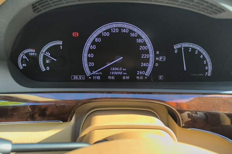 Used Mercedes-Benz S-Class 2012 S 350 L Grand Edition Odometer Close Up