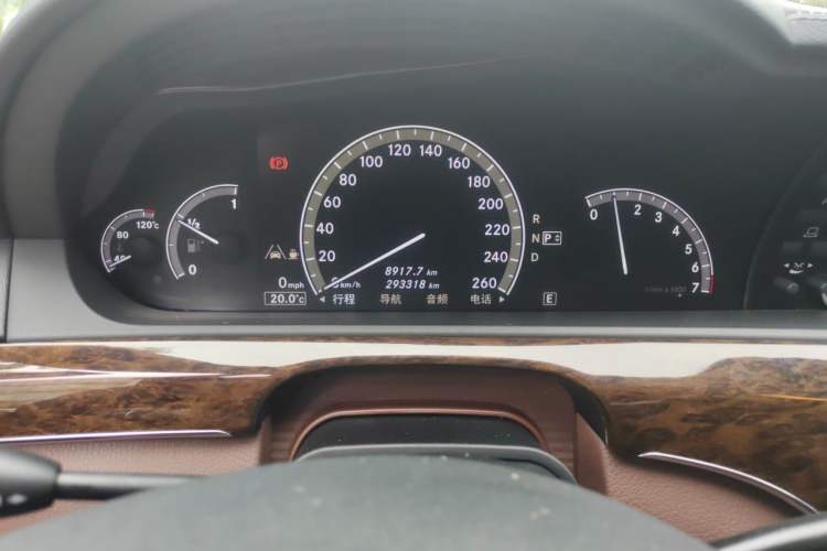Used Mercedes-Benz S-Class 2012 S 300 L Prestige Grand Edition Odometer Close Up