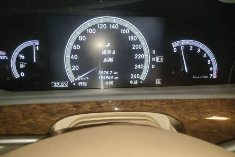 Used Mercedes-Benz S-Class 2012 S 300 L Business-Class Grand Edition Odometer Close Up