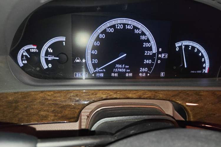 Used Mercedes-Benz S-Class 2012 S 300 L Prestige Grand Edition Odometer Close Up