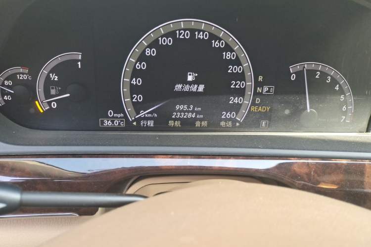 Used Mercedes-Benz S-Class 2012 S 400 L HYBRID Grand Edition Odometer Close Up