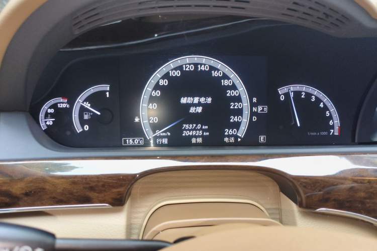 Used Mercedes-Benz S-Class 2012 S 300 L Business Standard Model Odometer Close Up