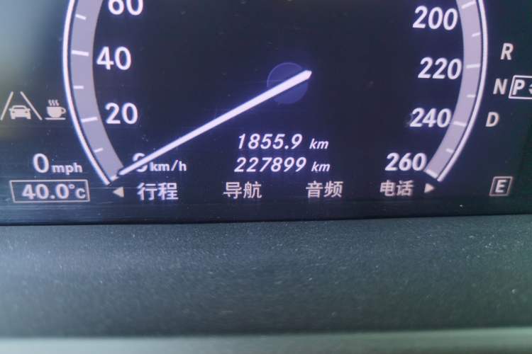 Used Mercedes-Benz S-Class 2012 S 300 L Prestige Grand Edition Odometer Close Up