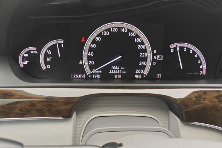 Used Mercedes-Benz S-Class 2012 S 300 L Business-Class Grand Edition Odometer Close Up