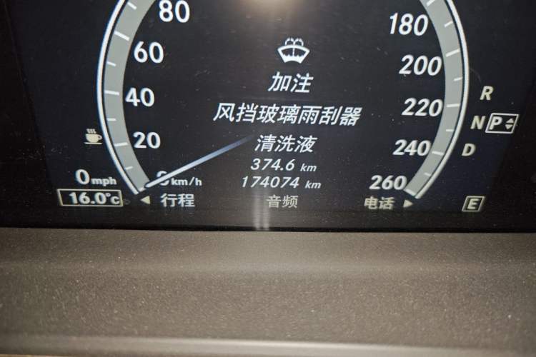 Used Mercedes-Benz S-Class 2012 S 300 L Business-Class Grand Edition Odometer Close Up