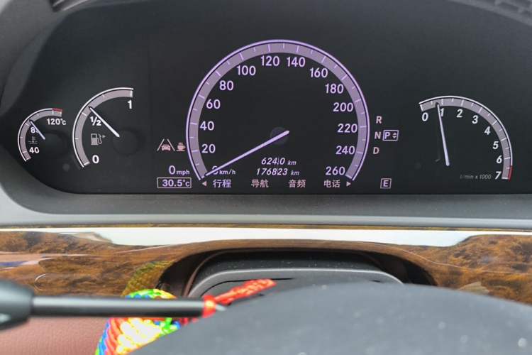 Used Mercedes-Benz S-Class 2012 S 300 L Prestige Grand Edition Odometer Close Up