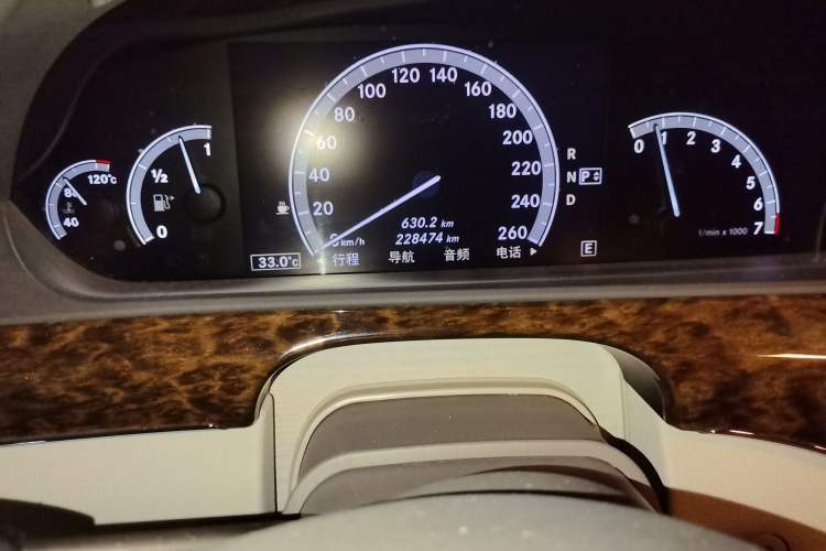 Used Mercedes-Benz S-Class 2012 S 300 L Prestige Grand Edition Odometer Close Up