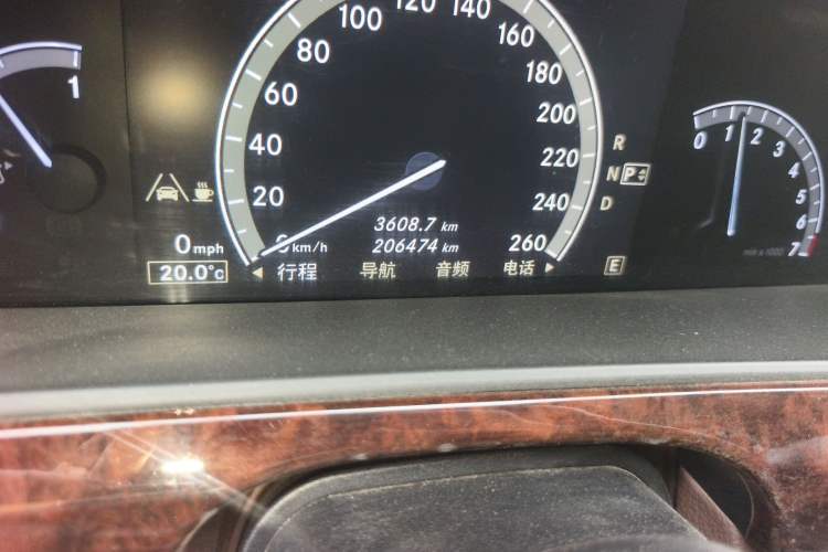 Used Mercedes-Benz S-Class 2012 S 350 L Grand Edition Odometer Close Up