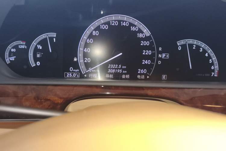 Used Mercedes-Benz S-Class 2012 S 350 L Grand Edition Odometer Close Up