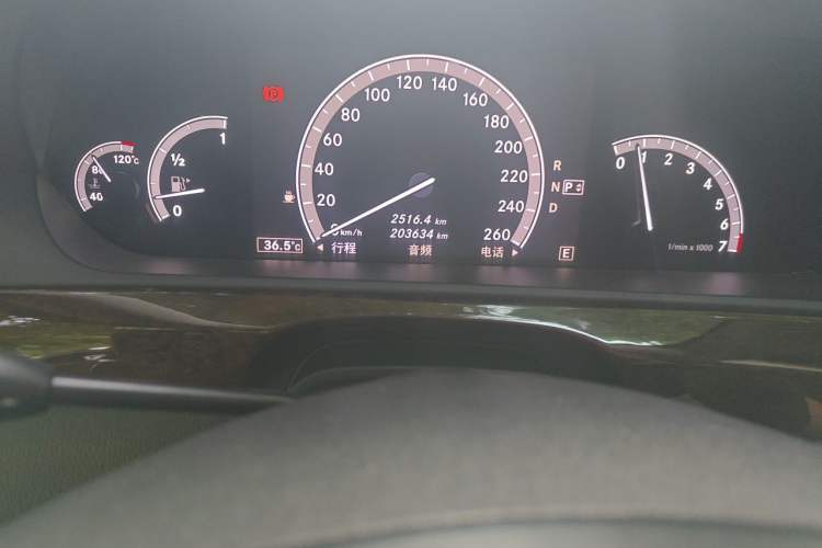 Used Mercedes-Benz S-Class 2012 S 300 L Business-Class Grand Edition Odometer Close Up