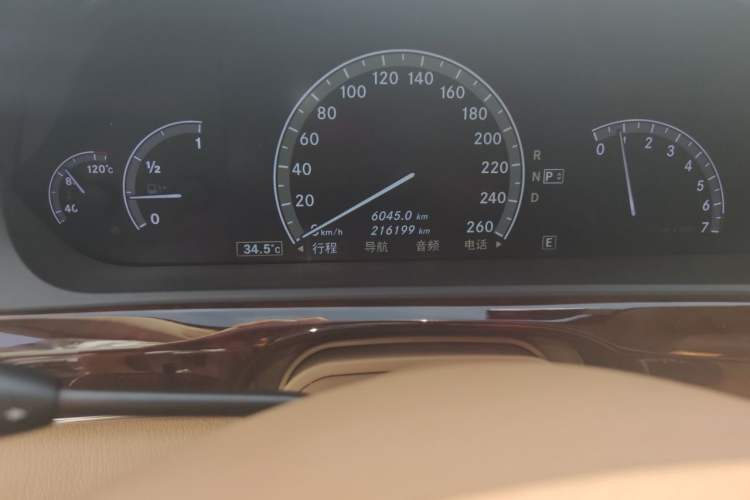 Used Mercedes-Benz S-Class 2012 S 350 L 4MATIC Grand Edition Odometer Close Up