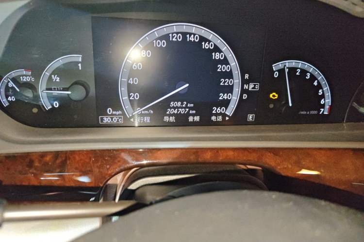 Used Mercedes-Benz S-Class 2012 S 500 L 4MATIC Grand Edition Odometer Close Up