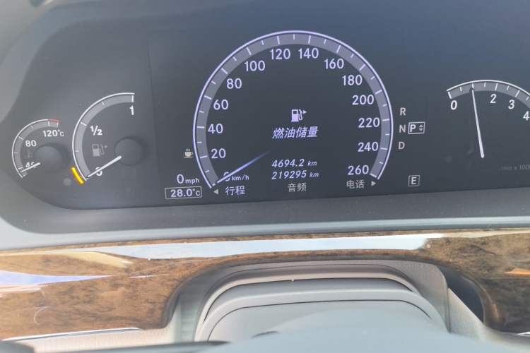 Used Mercedes-Benz S-Class 2012 S 300 L Business Standard Model Odometer Close Up