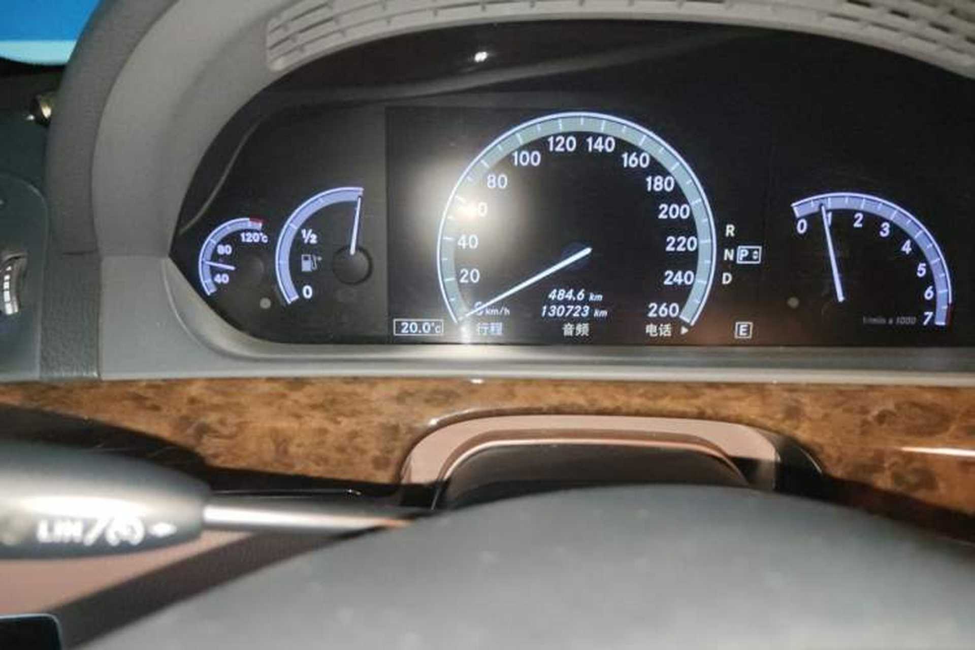 Used Mercedes-Benz S-Class 2012 S 300 L Business-Class Grand Edition Odometer Close Up