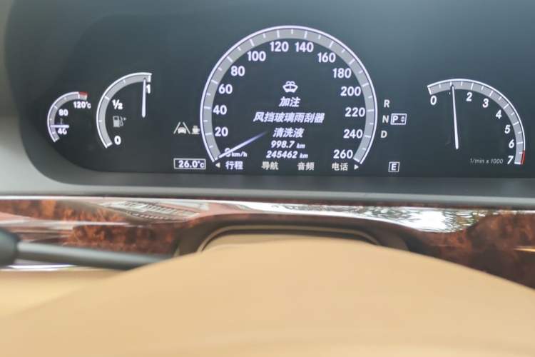 Used Mercedes-Benz S-Class 2012 S 350 L 4MATIC Grand Edition Odometer Close Up