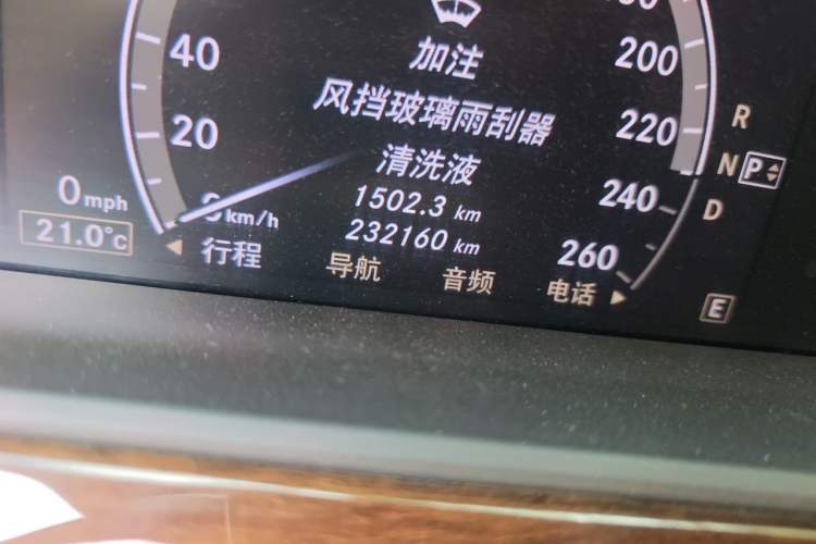 Used Mercedes-Benz S-Class 2012 S 300 L Prestige Grand Edition Odometer Close Up
