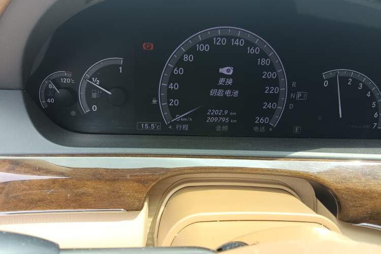 Used Mercedes-Benz S-Class 2012 S 300 L Business-Class Grand Edition Odometer Close Up