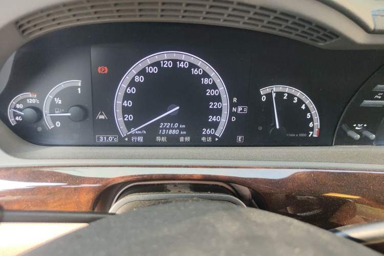 Used Mercedes-Benz S-Class 2012 S 350 L 4MATIC Grand Edition Odometer Close Up
