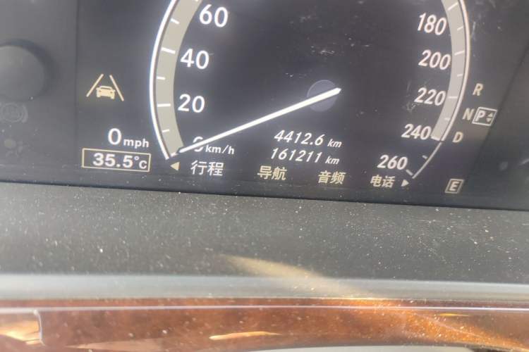 Used Mercedes-Benz S-Class 2012 S 350 L 4MATIC Grand Edition Odometer Close Up