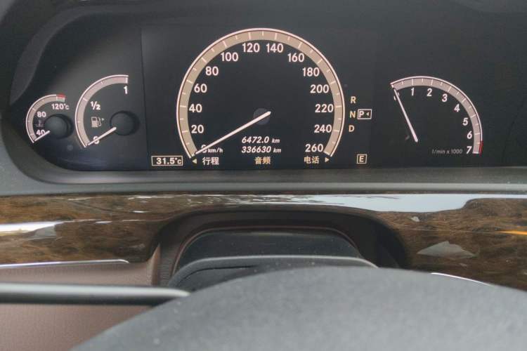 Used Mercedes-Benz S-Class 2012 S 300 L Business-Class Grand Edition Odometer Close Up
