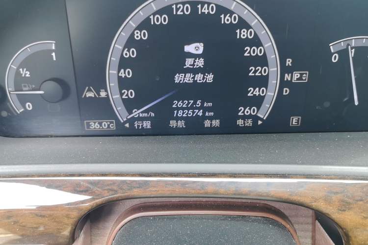 Used Mercedes-Benz S-Class 2012 S 300 L Prestige Grand Edition Odometer Close Up